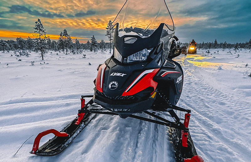 Snowmobiling on the UP Trails.